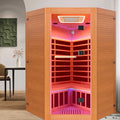 2–3 Person Infrared Sauna – 2180W Home Spa with LED Lights, Red Light & Bluetooth