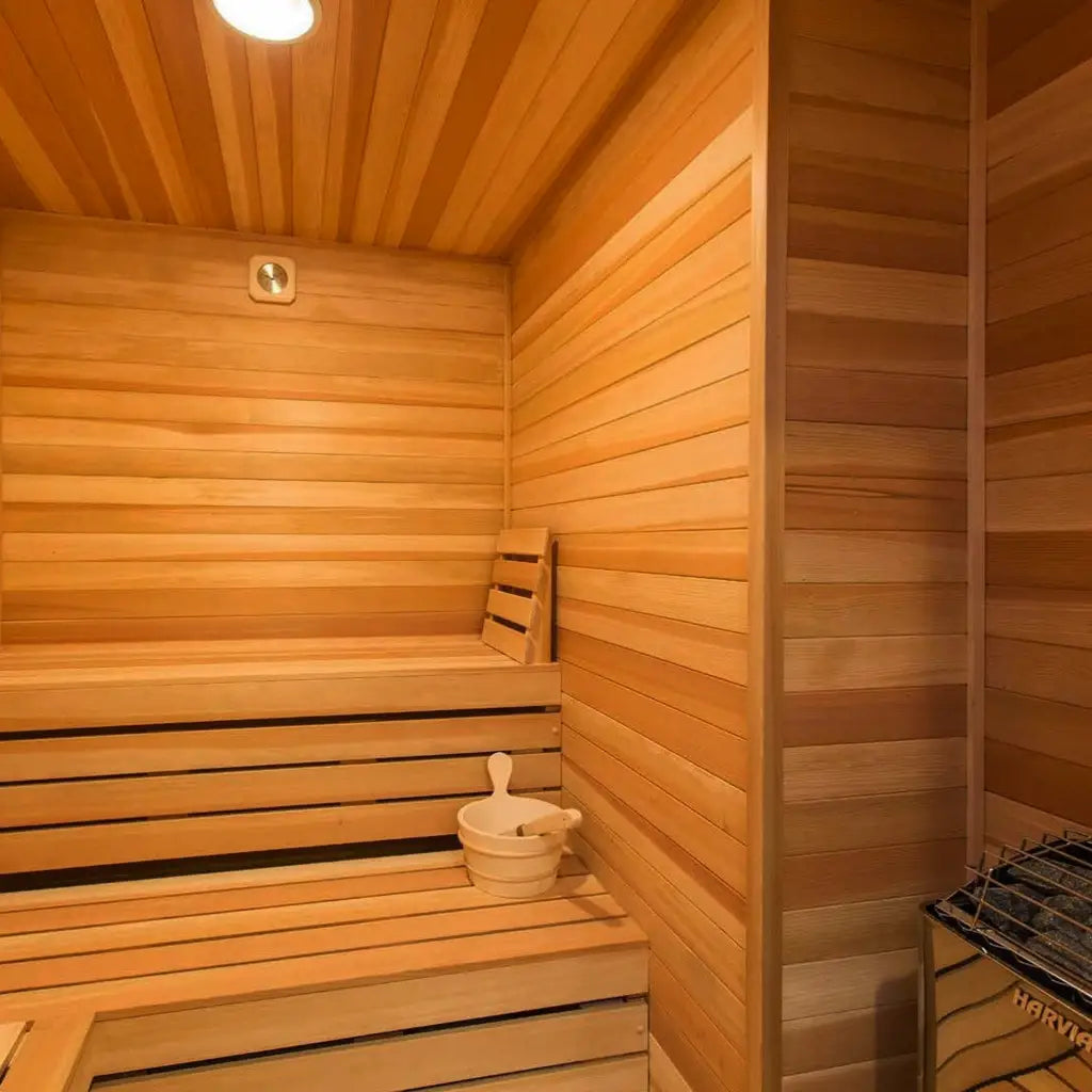 Carbon Smart Saunas - 5' x 7' x 8' - by Finnish Sauna Builders