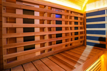 4 - Person Far - Infrared Sauna with Tieted Glass: Elevate Your Wellness Experience