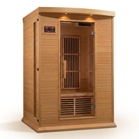 2-Person Low EMF (Under 8MG) FAR Infrared Sauna (Canadian Hemlock) — Studio Shot