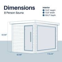Camellia Outdoor Sauna – 7-8 Person