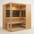 Indoor Electric Sauna Built for Relaxation, Canadian Hemlock Wood, 4.5Kw ETL Heater, LED Lighting