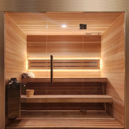 Carbon Smart Saunas - 6' x 9' x 8' - by Finnish Sauna Builders