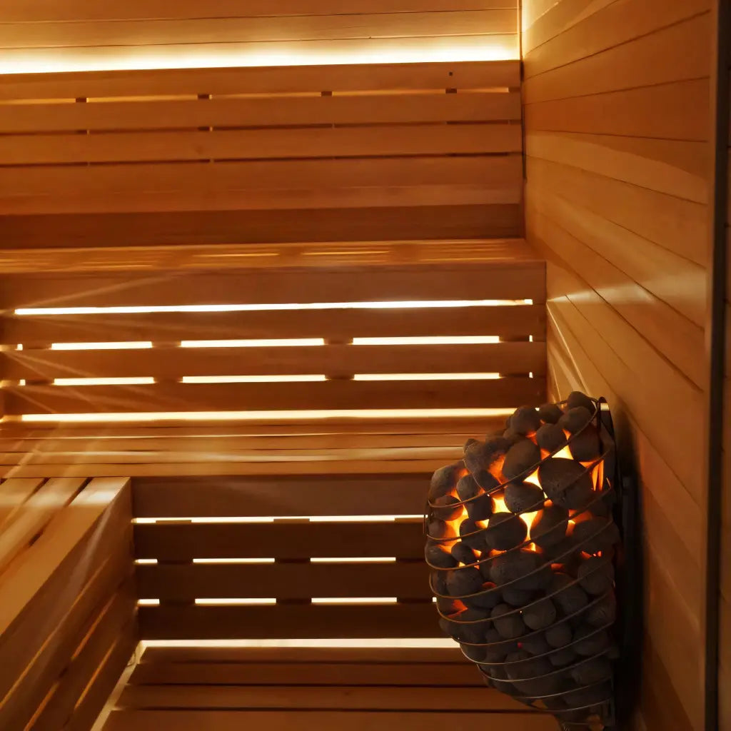 Carbon Smart Saunas - 5' x 7' x 8' - by Finnish Sauna Builders