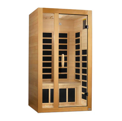 (New 2026 Model) Dynamic "Gracia" 1-2 Person Ultra Low EMF FAR IR Sauna (DYN-6119-01 Elite)