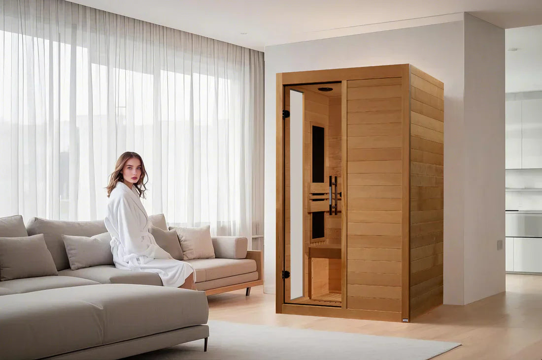 (New 2026 Model) Dynamic "Lucca" 2 Person Low EMF FAR IR Sauna (DYN-6215-05)