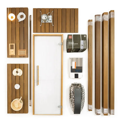 Carbon Smart Saunas - 6' x 6' x 8' - by Finnish Sauna Builders