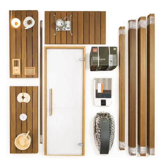 Carbon Smart Saunas - 4' x 8' x 8' - by Finnish Sauna Builders
