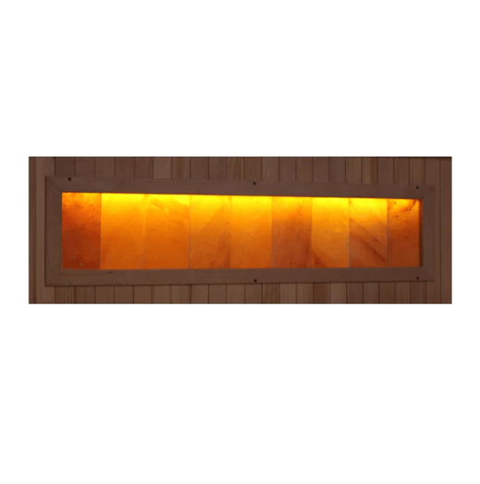 Golden Designs 2025 Reserve Edition 3-Person Full Spectrum PureTech™ Near Zero EMF FAR Infrared Sauna with Himalayan Salt Bar (Corner Unit)