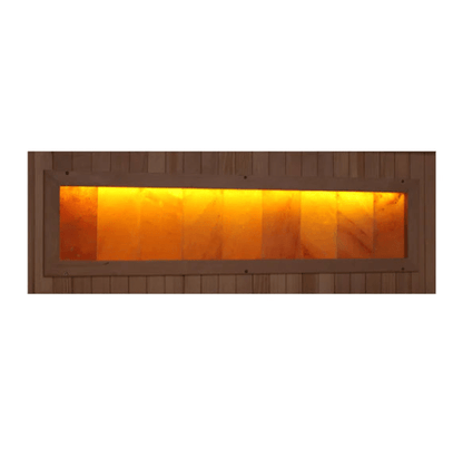 Golden Designs 2025 Reserve Edition 3-Person Full Spectrum PureTech™ Near Zero EMF FAR Infrared Sauna with Himalayan Salt Bar (Corner Unit)