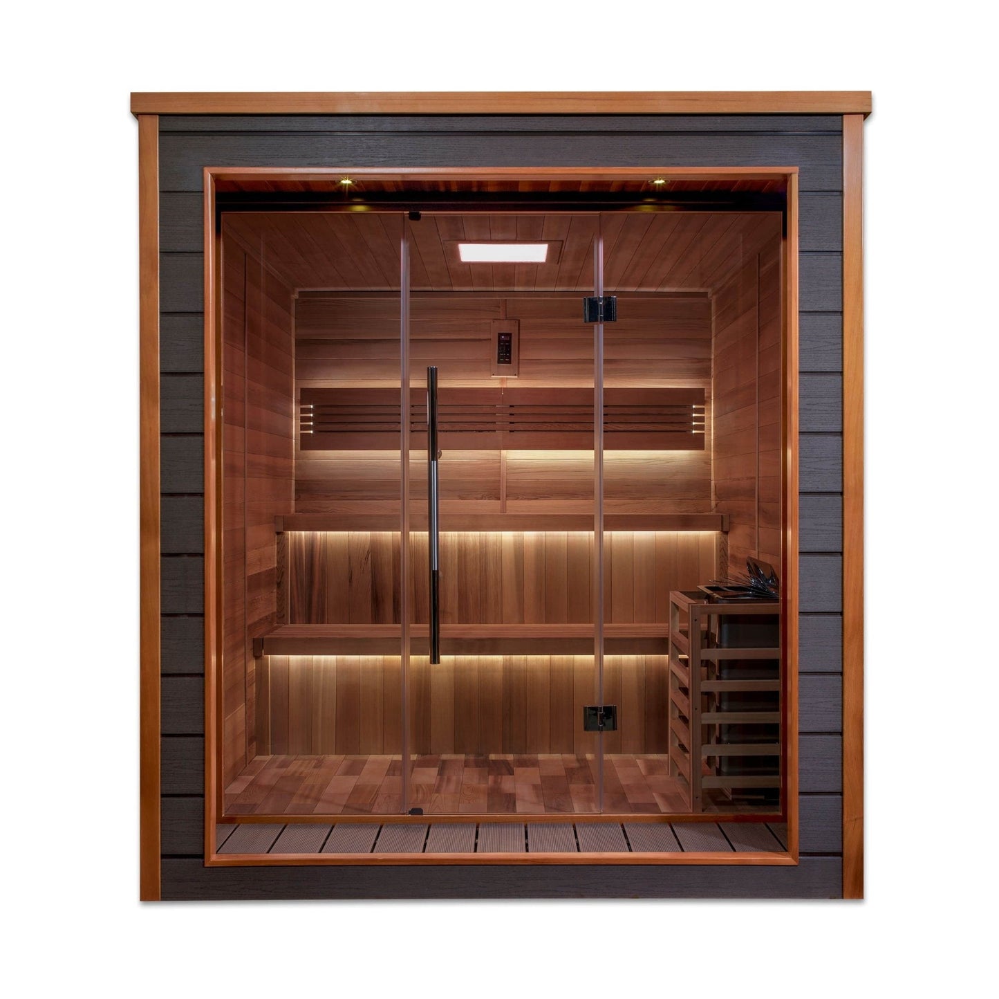 Golden Designs Bergen 6 Person Outdoor-Indoor Traditional Steam Sauna