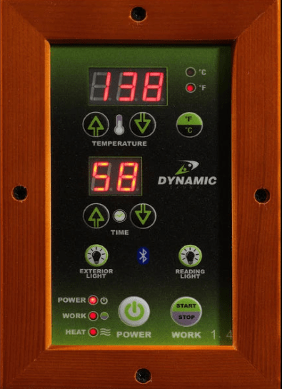 Dynamic "Barcelona" 1-2 Person Low EMF FAR Infrared Sauna
