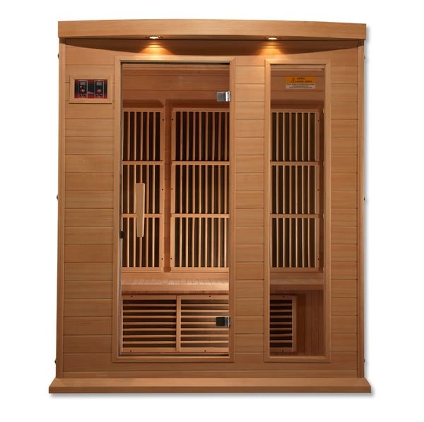 Maxxus 3-Person FAR Infrared Sauna Low EMF with Canadian Hemlock