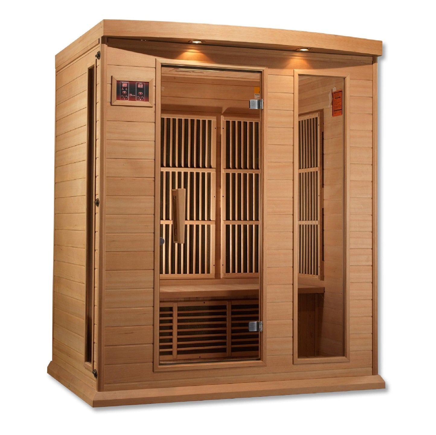 Maxxus 3-Person FAR Infrared Sauna Low EMF with Canadian Hemlock