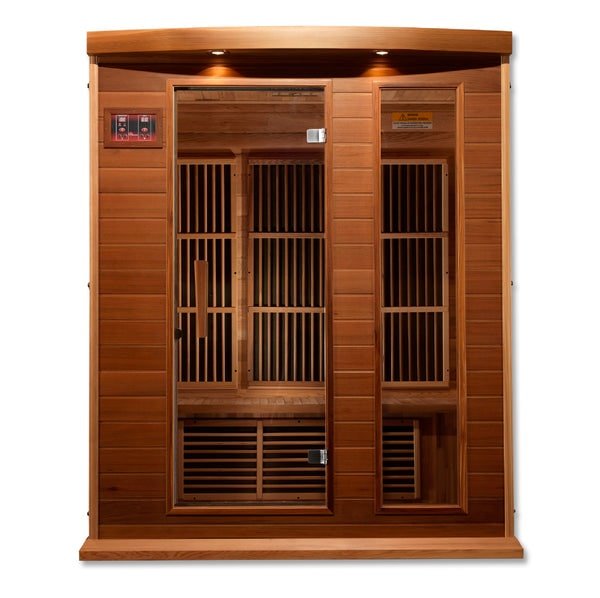 Maxxus 3-Person FAR Infrared Sauna Low EMF with Red Cedar