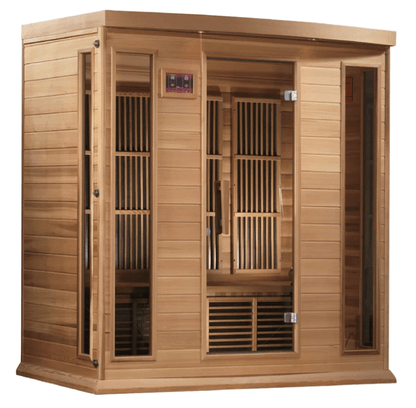 Maxxus 4-Person Low EMF FAR Infrared Sauna Canadian Red Cedar