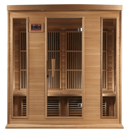 Maxxus 4-Person Low EMF FAR Infrared Sauna Canadian Red Cedar