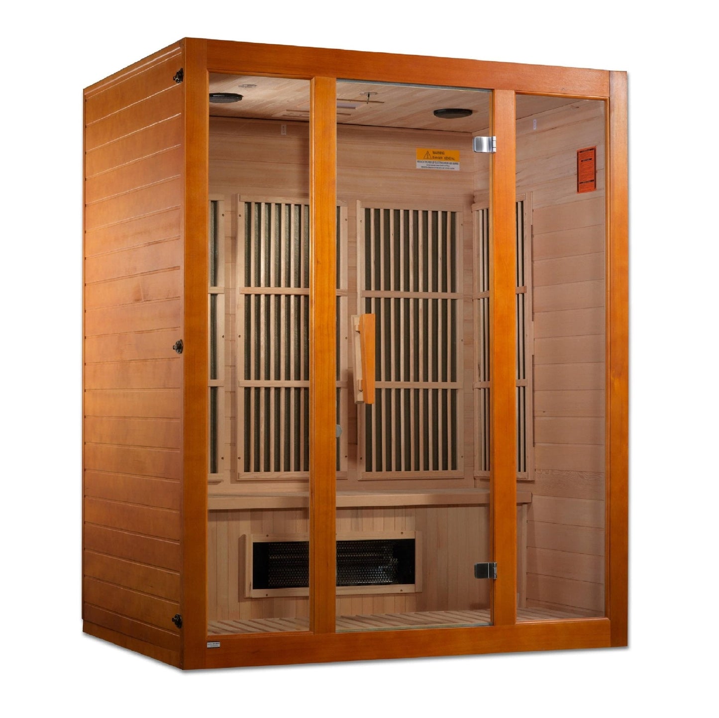 Maxxus "Alpine" Dual Tech 3-Person Low EMF FAR Infrared Sauna with Canadian Hemlock