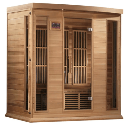 Maxxus "Chaumont Edition" 4-Person Near Zero EMF FAR Infrared Sauna with Canadian Red Cedar
