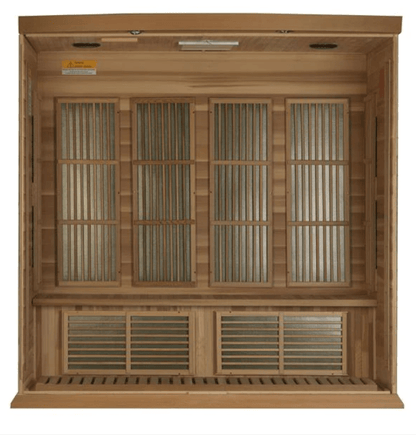 Maxxus "Chaumont Edition" 4-Person Near Zero EMF FAR Infrared Sauna with Canadian Red Cedar