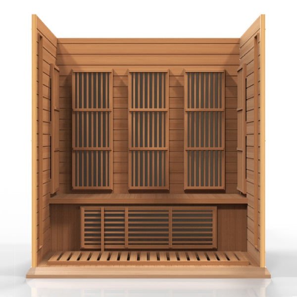 Maxxus "Montilemar Edition" 3-Person Near Zero EMF FAR Infrared Sauna with  Canadian Red Cedar