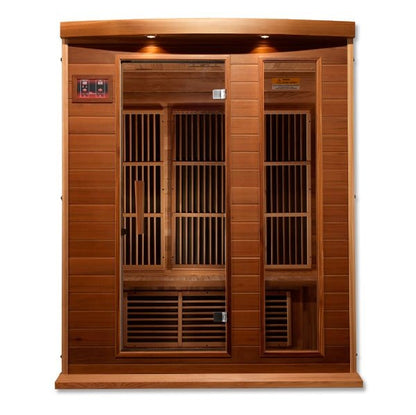 Maxxus "Montilemar Edition" 3-Person Near Zero EMF FAR Infrared Sauna with  Canadian Red Cedar