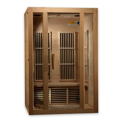 Maxxus "Seattle" Edition 2-Person Low EMF FAR Infrared Carbon Sauna with Canadian Hemlock