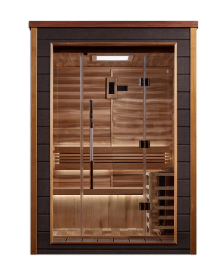 Golden Designs "Narvik" 2 Person Outdoor-Indoor Traditional Steam Sauna