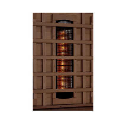 Golden Designs "Reserve Edition" 1-2 Person Full Spectrum PureTech™ Near Zero EMF Infrared Sauna with Himalayan Salt Bar