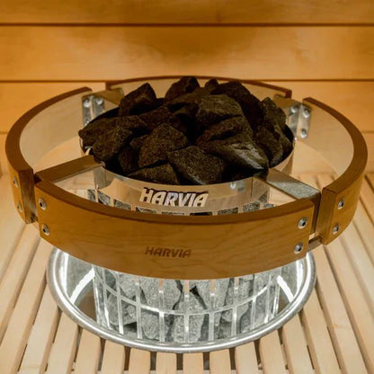 Harvia Cilindro Half Series 10.5kW Stainless Steel Sauna Heater at 240V 1PH