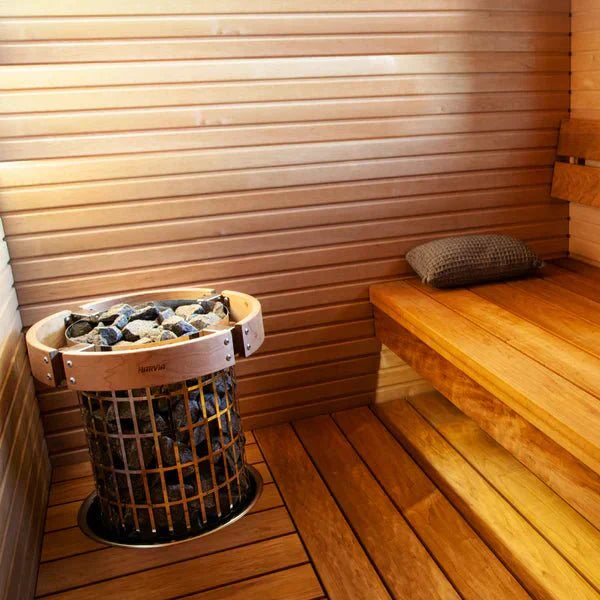Harvia Cilindro Half Series 9kW Stainless Steel Sauna Heater at 240V 1PH