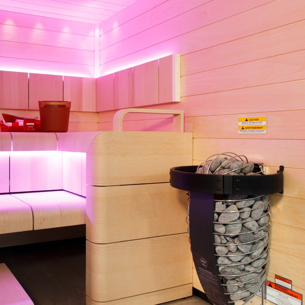 Harvia Spirit SP60E Electric Sauna Heater Package - 240V/1PH (Home Use) / Xenio CX30 + WiFi Control Package