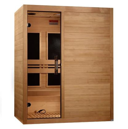 Maxxus "S-Line" 3 Person Ultra Low EMF FAR IR Sauna (MX-S306-01 ELITE)