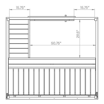 SaunaLife Model G2 Outdoor Home Sauna Kit