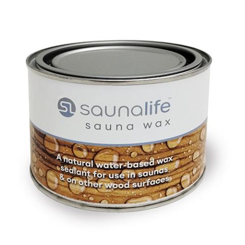 SaunaLife Sauna Wood Wax, Grey, 15.2oz